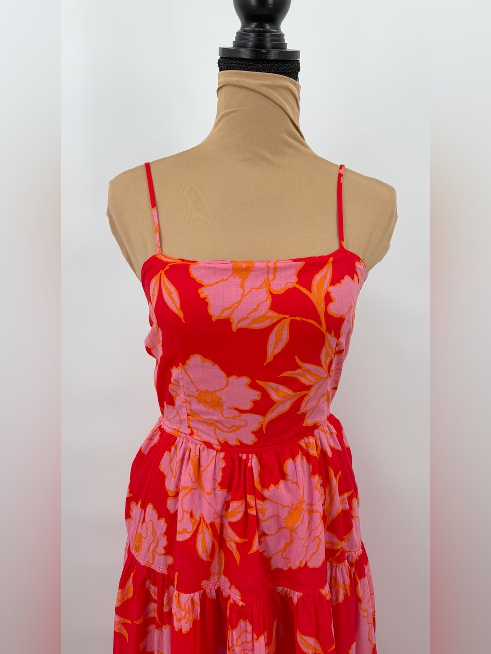 Vici Red & Pink Floral Maxi Dress - Picture 6 of 13